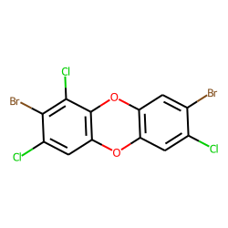 Dibenzodioxin, 2,8-dibromo-, 3,7-dichloro-