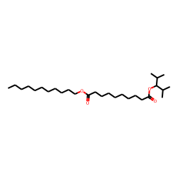 Sebacic acid, 2,4-dimethylpent-3-yl undecyl ester