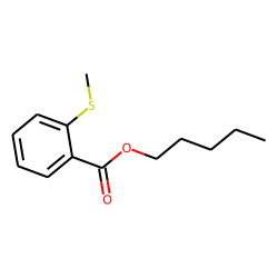 Benzoic acid, 2-(methylthio)-, pentyl ester