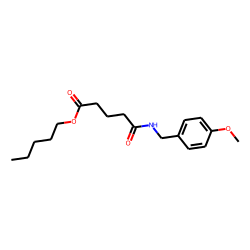 Glutaric acid, monoamide, N-(4-methoxybenzyl)-, pentyl ester