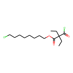 Diethylmalonic acid, monochloride, 8-chlorooctyl ester