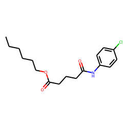 Glutaric acid, monoamide, N-(4-chlorophenyl)-, hexyl ester