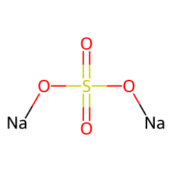 sodium sulfate molecular structure