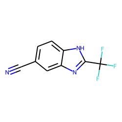 5-Benzimidazole carbonitrile, 2-(trifluoromethyl)-