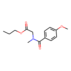 Sarcosine, N-(4-methoxybenzoyl)-, propyl ester