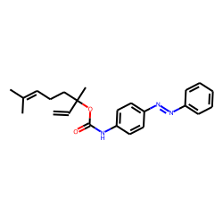 P-phenyl azo carbanilic acid, linalyl ester