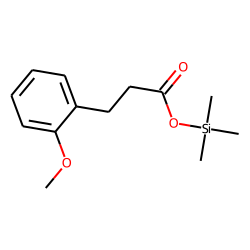 2-Methoxyphenylpropionic acid, trimethylsilyl ester
