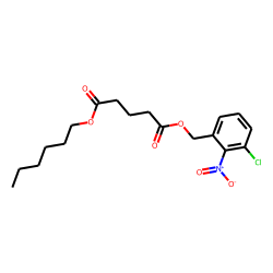 Glutaric acid, hexyl 2-nitro-3-chlorobenzyl ester