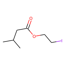 Butanoic acid, 3-methyl, 2-iodoethyl ester