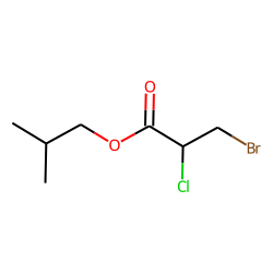Propanoic acid, 3-bromo-2-chloro, 2-methylpropyl ester