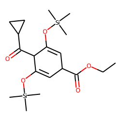 4-Cyclopropanecarbonyl-3,5-bis(trimethylsilanyloxy)cyclohexa-2,5-diene-carboxylic acid, ethyl ester