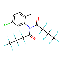 5-Chloro-2-methyl-aniline, N,N-bis(heptafluorobutyryl)-