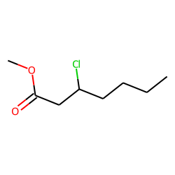 3-Chloroheptanoic acid, methyl ester