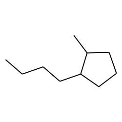 Cyclopentane, 1-butyl-2-methyl, cis