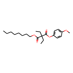 Diethylmalonic acid, 4-methoxyphenyl octyl ester