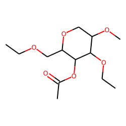 Acetic acid 4-ethoxy-2-ethoxymethyl -5-methoxy-tetrahydro-pyran-3-yl ester
