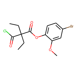 Diethylmalonic acid, monochloride, 4-bromo-2-methoxyphenyl ester