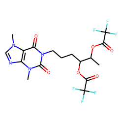 erythro-1-(4',5'-dihydroxyhexyl)-3,7-dimethylxanthine, O-TFA