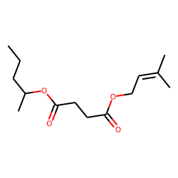 Succinic acid, 3-methylbut-2-enyl 2-pentyl ester