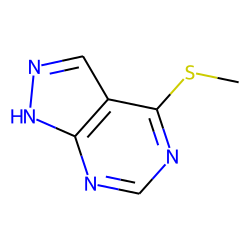 1H-pyrazolo(3,4-d)pyrimidine, 4-(methylthio)-