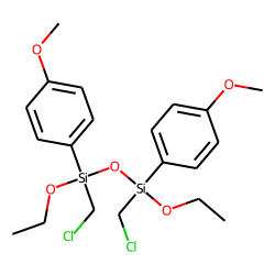 1,3-Disiloxane, 1,3-diethoxy, 1,3-bis-(chloromethyl), 1,3-bis-(4-methoxyphenyl))