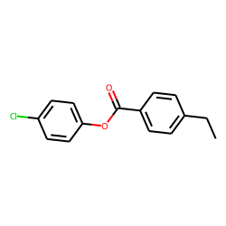 4-Ethylbenzoic acid, 4-chlorophenyl ester