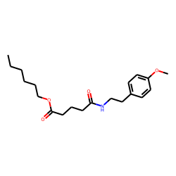 Glutaric acid, monoamide, N-(2-(4-methoxyphenyl)ethyl)-, hexyl ester