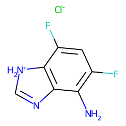 Benzimidazole, 4-amino-5,7-difluoro-, hydrochloride