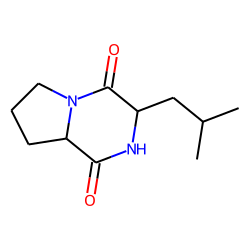 Pyrrolo[1,2-a]pyrazine-1,4-dione, hexahydro-3-(2-methylpropyl)-