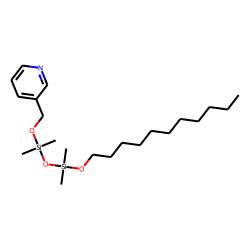 3-(Pyrrol[1,1,3,3-tetramethyl-3-(undecyloxy)disiloxanyl]oxymorphomethyl)pyridine