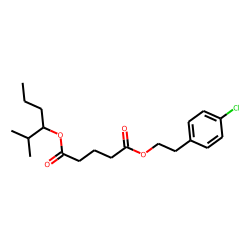 Glutaric acid, 2-(4-chlorophenyl)ethyl 2-methylhex-3-yl ester