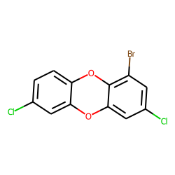 Dibenzodioxin, 1-bromo-, 3,7-dichloro-