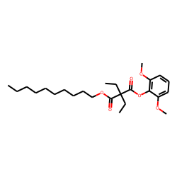Diethylmalonic acid, decyl 2,6-dimethoxyphenyl ester