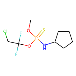 O-Methyl-O-(1,1-difluoro-2-chloroethyl)-N-cyclopentyl-phosphorothioamidate