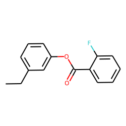 2-Fluorobenzoic acid, 3-ethylphenyl ester