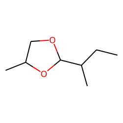 1,3-Dioxolane, 4-methyl-2-(1-methylpropyl), trans