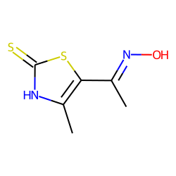Oxime of 5-acetyl-4-methyl-4-thiazoline-2-thione