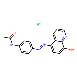 5-(P-acetamidophenylazo)-8-quinolinol hydrochloride