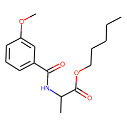 D-Alanine, N-(3-anisoyl)-, pentyl ester
