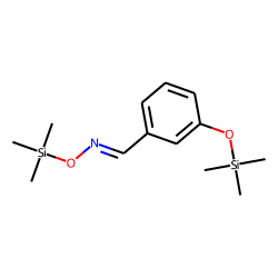 Benzaldehyde, 3-hydroxy, oxime, bis-TMS