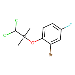2-Bromo-4-fluoro-1-dichloromethyldimethylsilyloxybenzene
