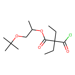 Diethylmalonic acid, monochloride, 1-tert-butyloxyprop-2-yl ester