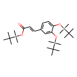 Caffeic acid, O,O'-bis(tert-butyldimethylsilyl)-, tert-butyldimethylsilyl ester