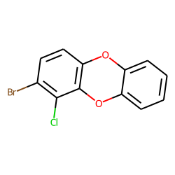 2-bromo,1-chloro-dibenzo-dioxin