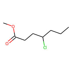 4-Chloroheptanoic acid, methyl ester