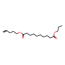 Sebacic acid, pent-4-enyl propyl ester