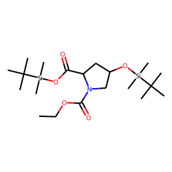 4-Hydroxyproline, mono-ethoxycarbonylated bis-TBDMS # 2