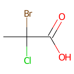 Alpha-bromo alpha-chloro-propionic acid