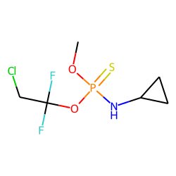 O-Methyl-O-(1,1-difluoro-2-chloroethyl)-N-cyclopropyl-phosphorothioamidate