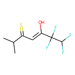 4-Heptene-3-thione,6,6,7,7-tetrafluoro-5-hydroxy-2-methyl-